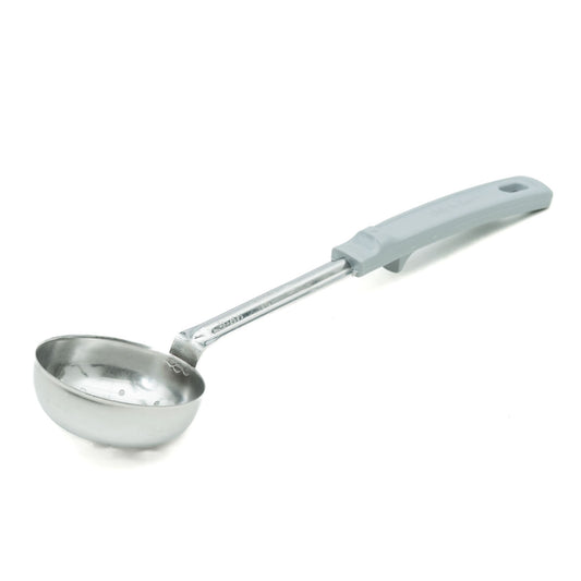Vollrath Grip N Serve Round Perforated Spoodle, Color Coded Handle, 4 oz, Grey - 62170