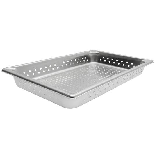Vollrath Super Pan V Full Size Perforated Food Pan, 2.5" Deep, 22 Gauge Stainless Steel - 30023