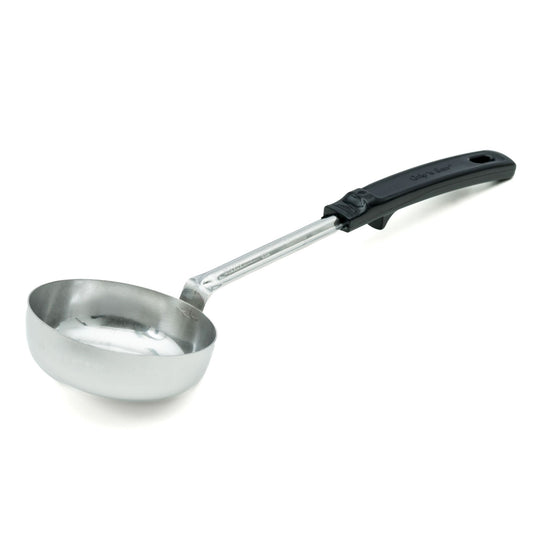 Vollrath Grip N Serve Solid Round Spoodle, 8 oz, Black Handle - 61182