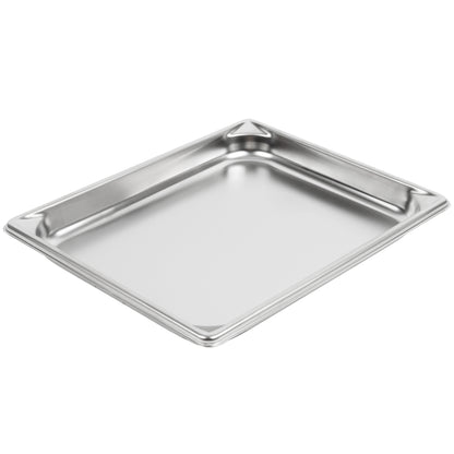 Vollrath Super Pan V Half Size Food Pan, 1.25" Deep, 22 Gauge, Stainless Steel - 30212