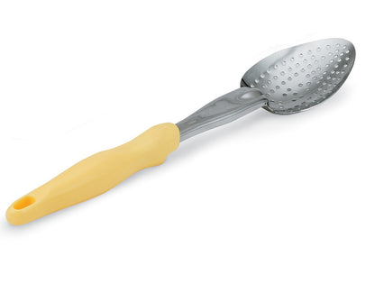Vollrath Ergo Grip Perforated Basting Spoon, Stainless/Nylon Handle, Yellow - 6414250