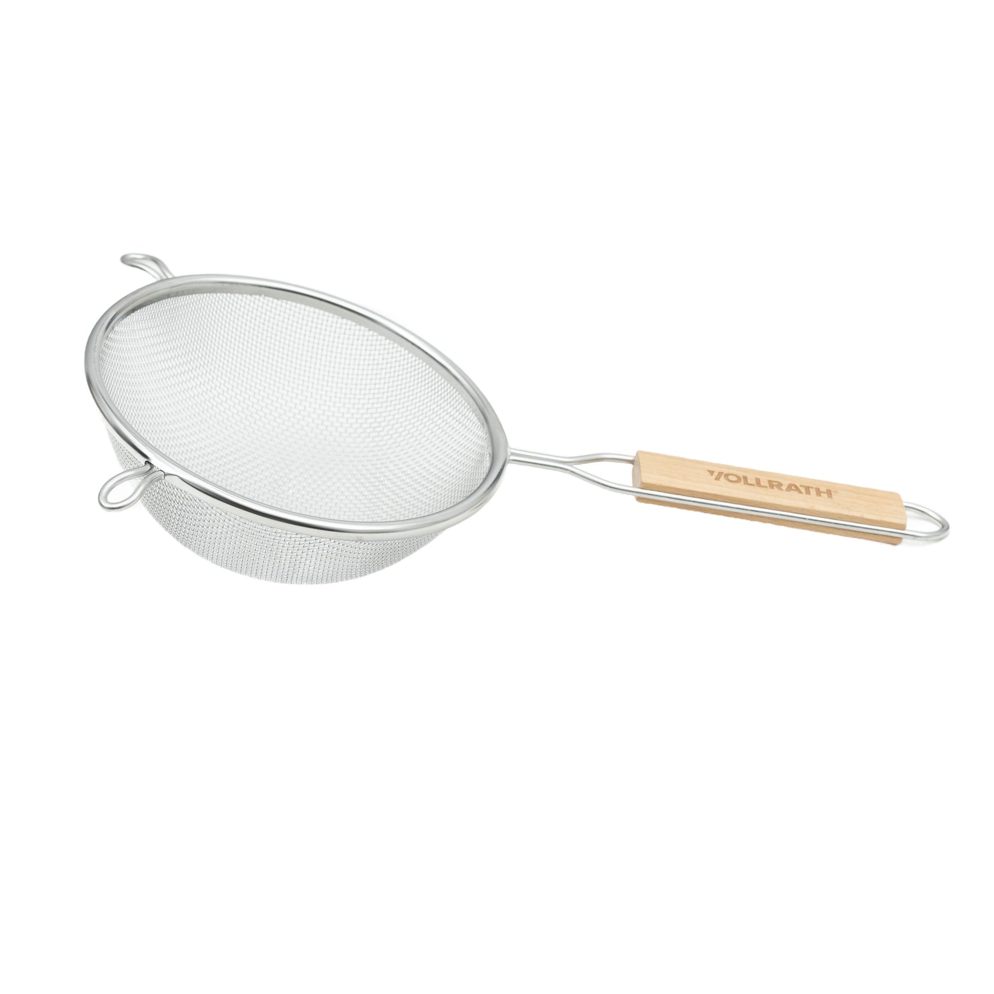 Vollrath Single Medium Mesh Strainer, 6.25", Wood Handle, FINAL SALE - 47194