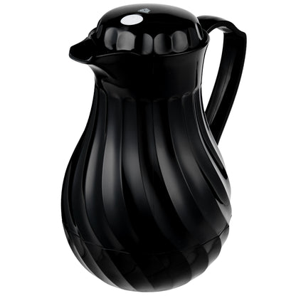 Vollrath SwirlServe Tilt & Pour Beverage Server, 42 oz, Black - 52140