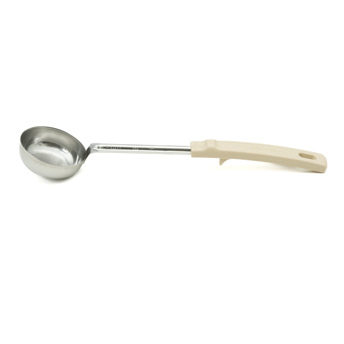 Vollrath Grip N Serve Round Solid Spoodle, Color Coded Handle, 3 oz, Ivory - 62167