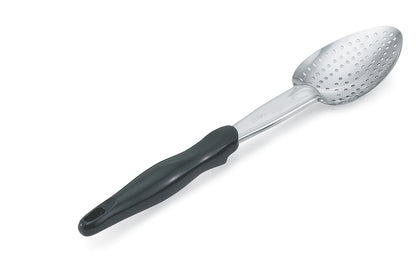 Vollrath Ergo Grip Perforated Basting Spoon, Stainless/Nylon Handle, Black - 64132