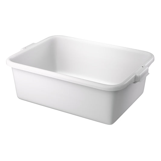 Vollrath Traex Bus/Utility Bin, 21.75" x 15.6" x 7", White - 1527-05