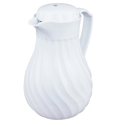 Vollrath SwirlServe Tilt & Pour Beverage Server, 42 oz, White, FINAL SALE - 52130