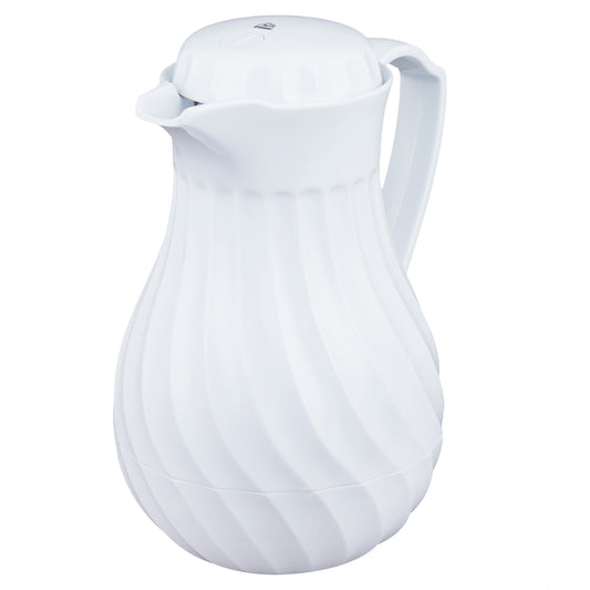Vollrath SwirlServe Tilt & Pour Beverage Server, 42 oz, White, FINAL SALE - 52130