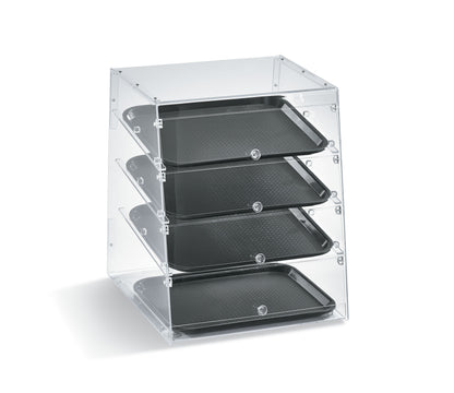 Vollrath Knock Down Bakery Case, 4 Shelf, Split Front Doors, Acrylic - KDC1418-4F-06