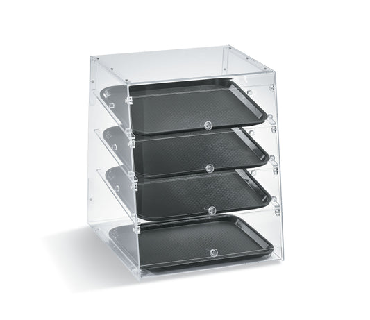 Vollrath Knock Down Bakery Case, 4 Shelf, Split Front Doors, Acrylic - KDC1418-4F-06