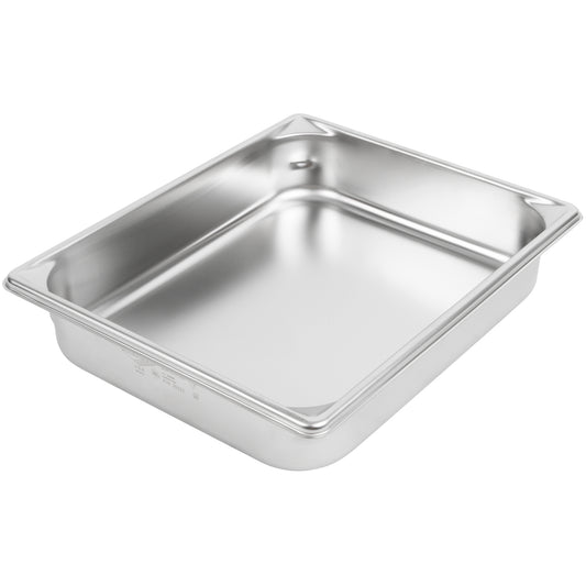 Vollrath Super Pan V Half Size Food Pan, 2.5" Deep, 22 Gauge Stainless Steel - 30222