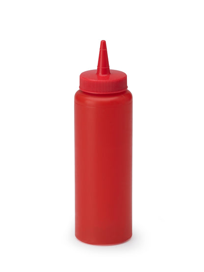 Vollrath Slim Profile Squeeze Bottle, 12 oz, Red - 52064
