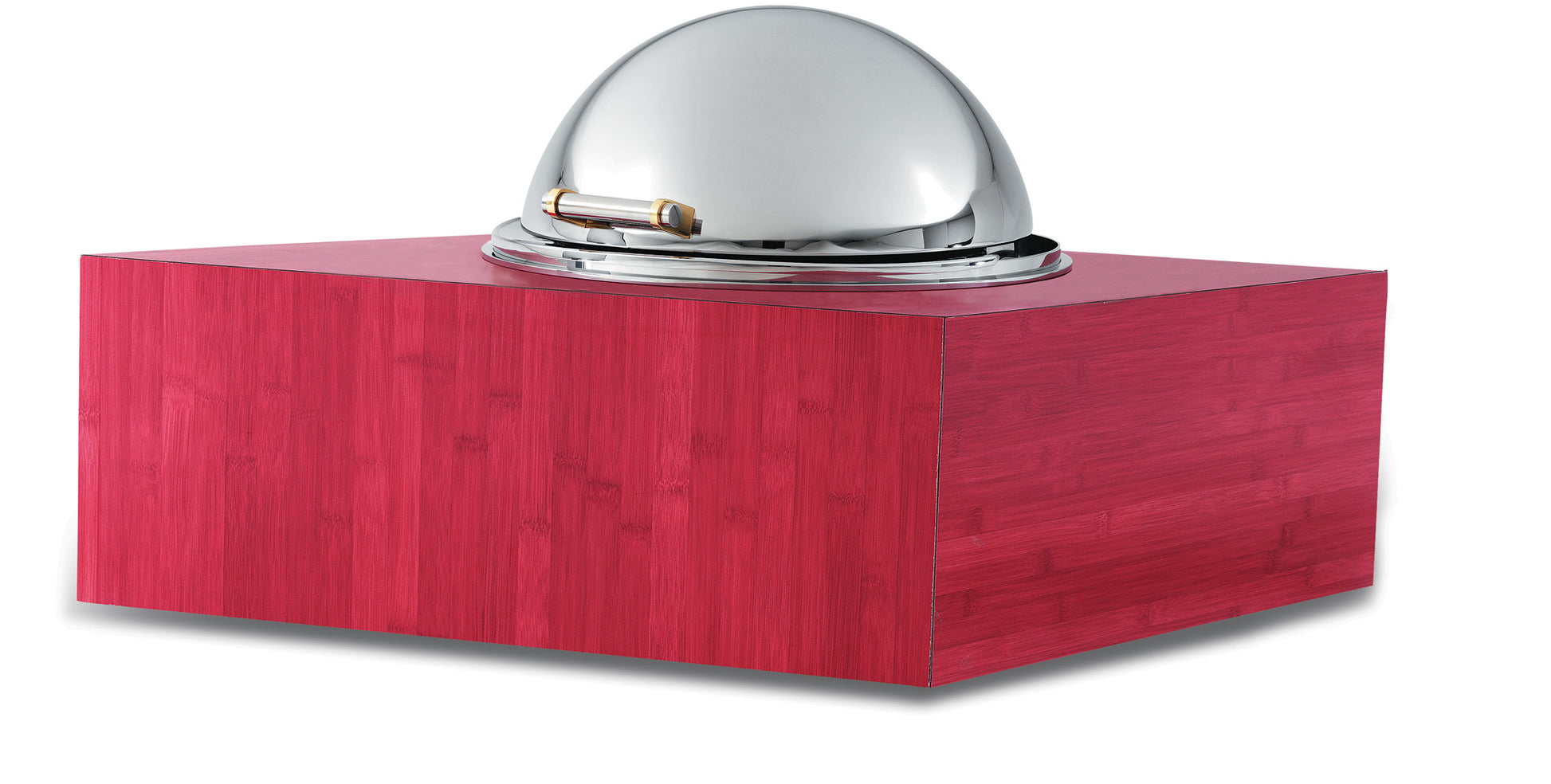 Vollrath New York, New York Drop In Chafer, Fully Retractable Dome Cover, 9 qt, Stainless Steel/Brass, FINAL SALE - 46258