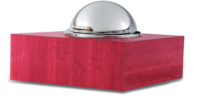 Vollrath New York, New York Drop In Chafer, Fully Retractable Dome Cover, 9 qt, Stainless Steel/Brass, FINAL SALE - 46258