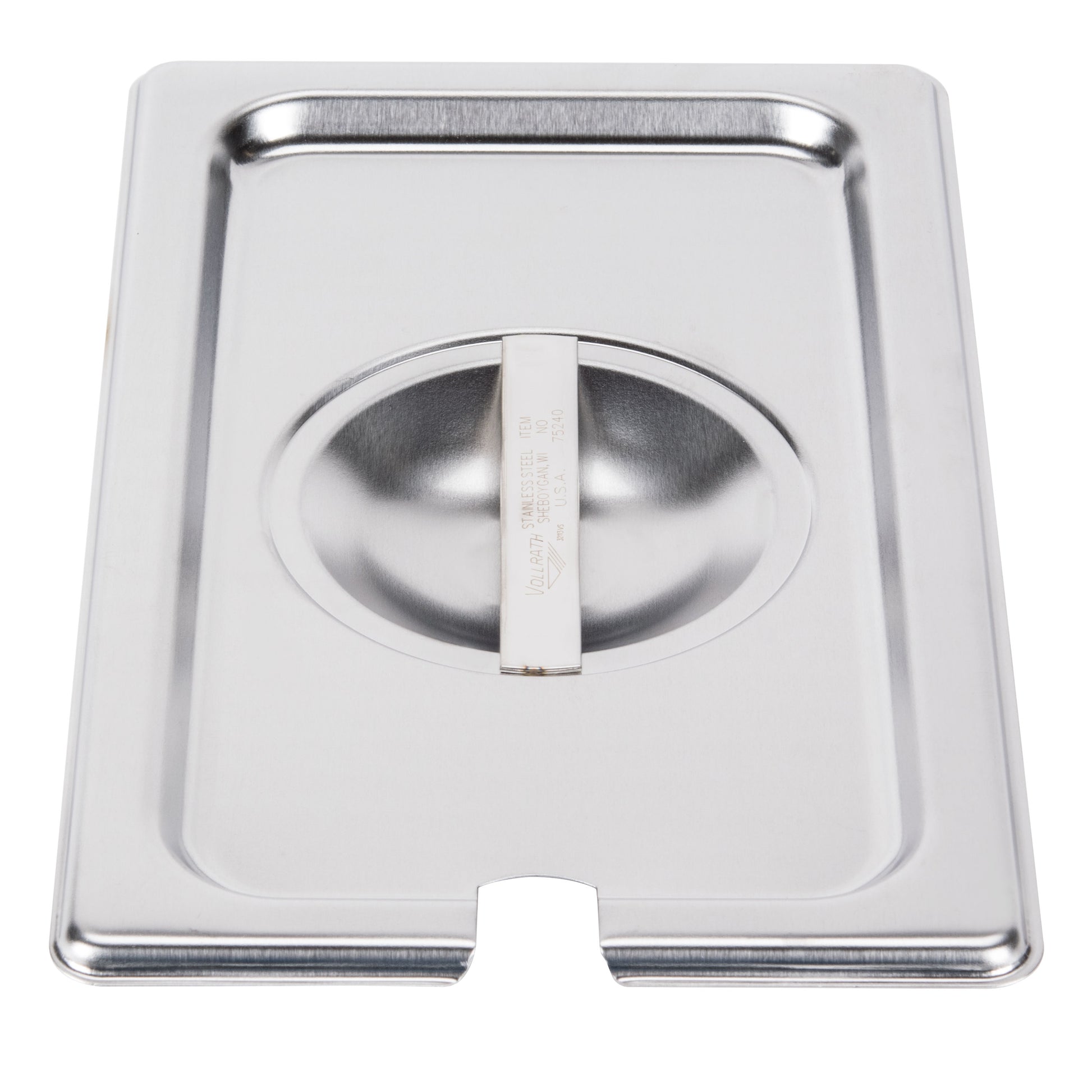 Vollrath Super Pan V Slotted Food Pan Cover, 1/4 Size, 22 Gauge Stainless Steel - 75240