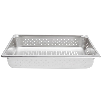 Vollrath Super Pan V Full Size Perforated Food Pan, 4" Deep, 22 Gauge Stainless Steel - 30043