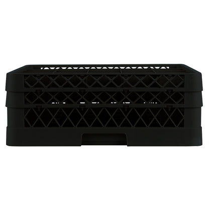 Vollrath Traex Glass Rack w 2 Extenders, 25 Compartment Rack, Black - TR6BB-06