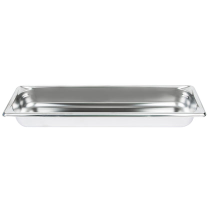 Vollrath Super Pan V Half Long Size Food Pan, 2.5" Deep, 22 Gauge Stainless Steel - 30522