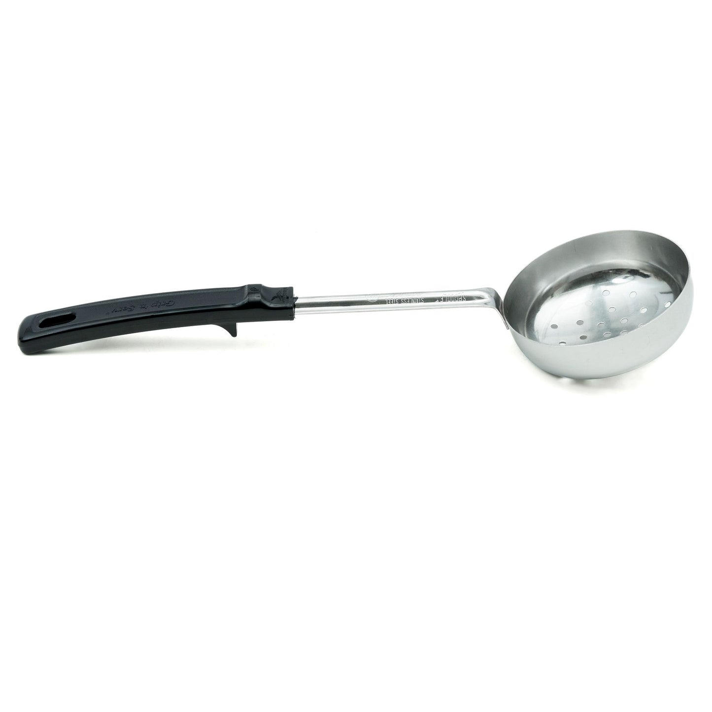 Vollrath Grip N Serve Perforated Round Spoodle, 8 oz, Black Handle, FINAL SALE - 61180