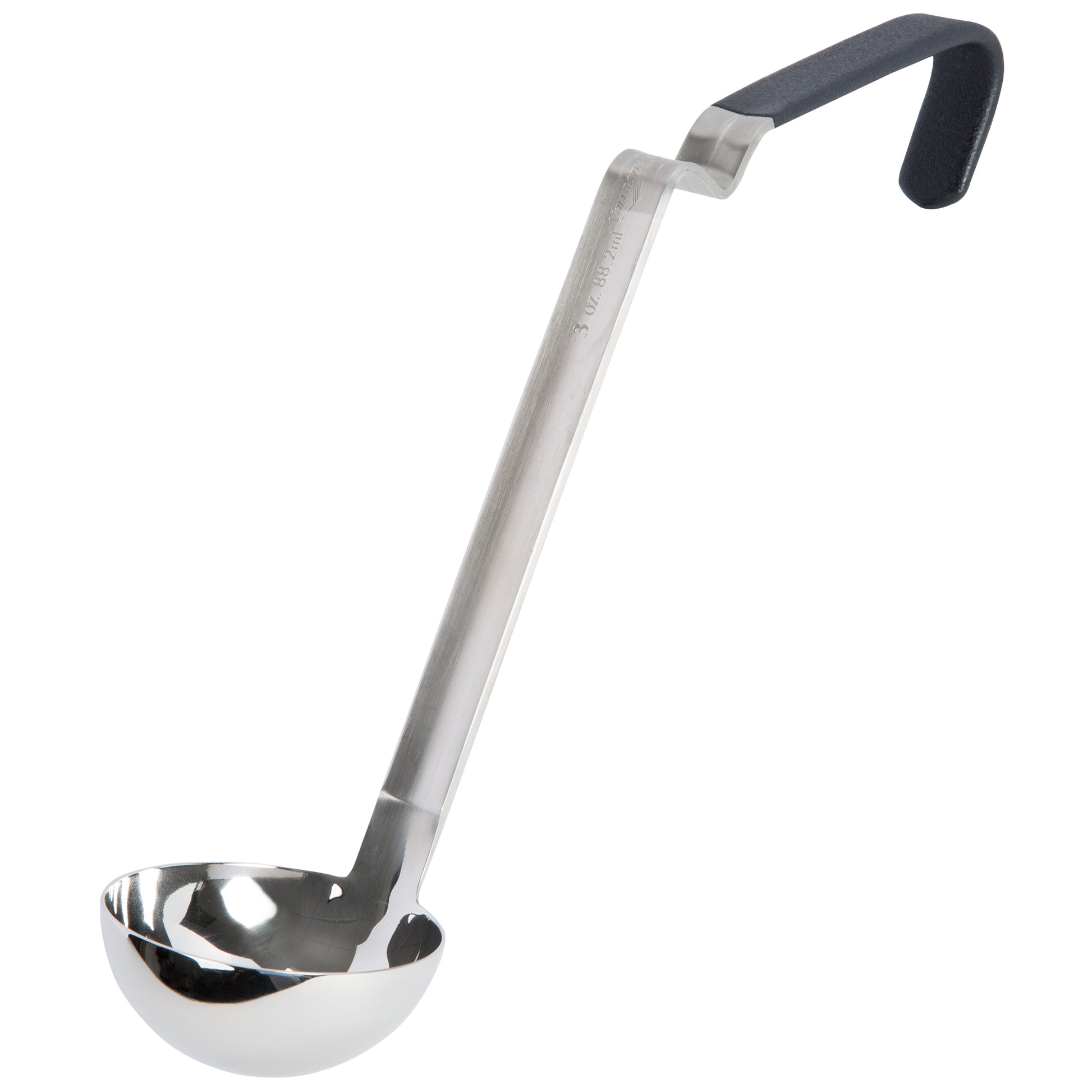 Vollrath Ergo Grip Kool Touch One-Piece Ladle, 3 oz, Black, FINAL SALE - 4980322