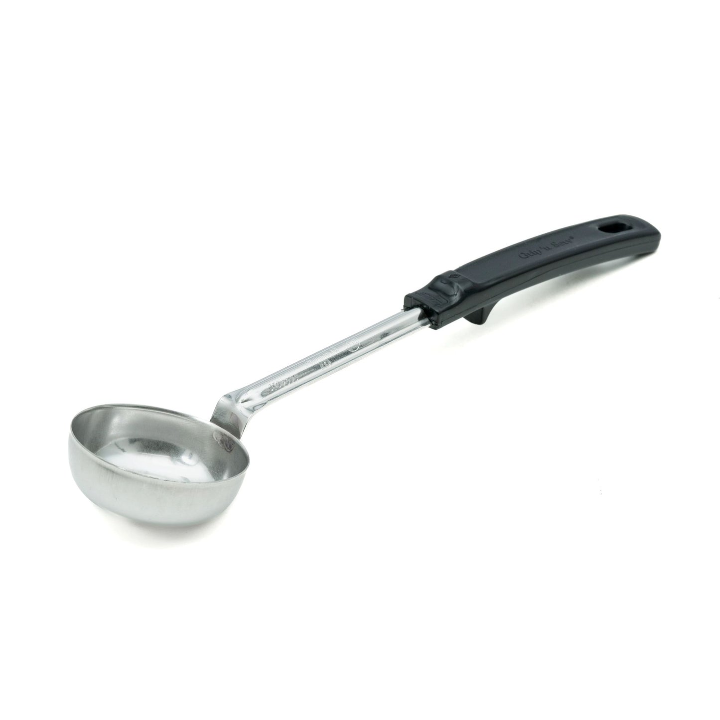 Vollrath Grip N Serve Solid Round Spoodle, 3 oz, Black Handle - 61167