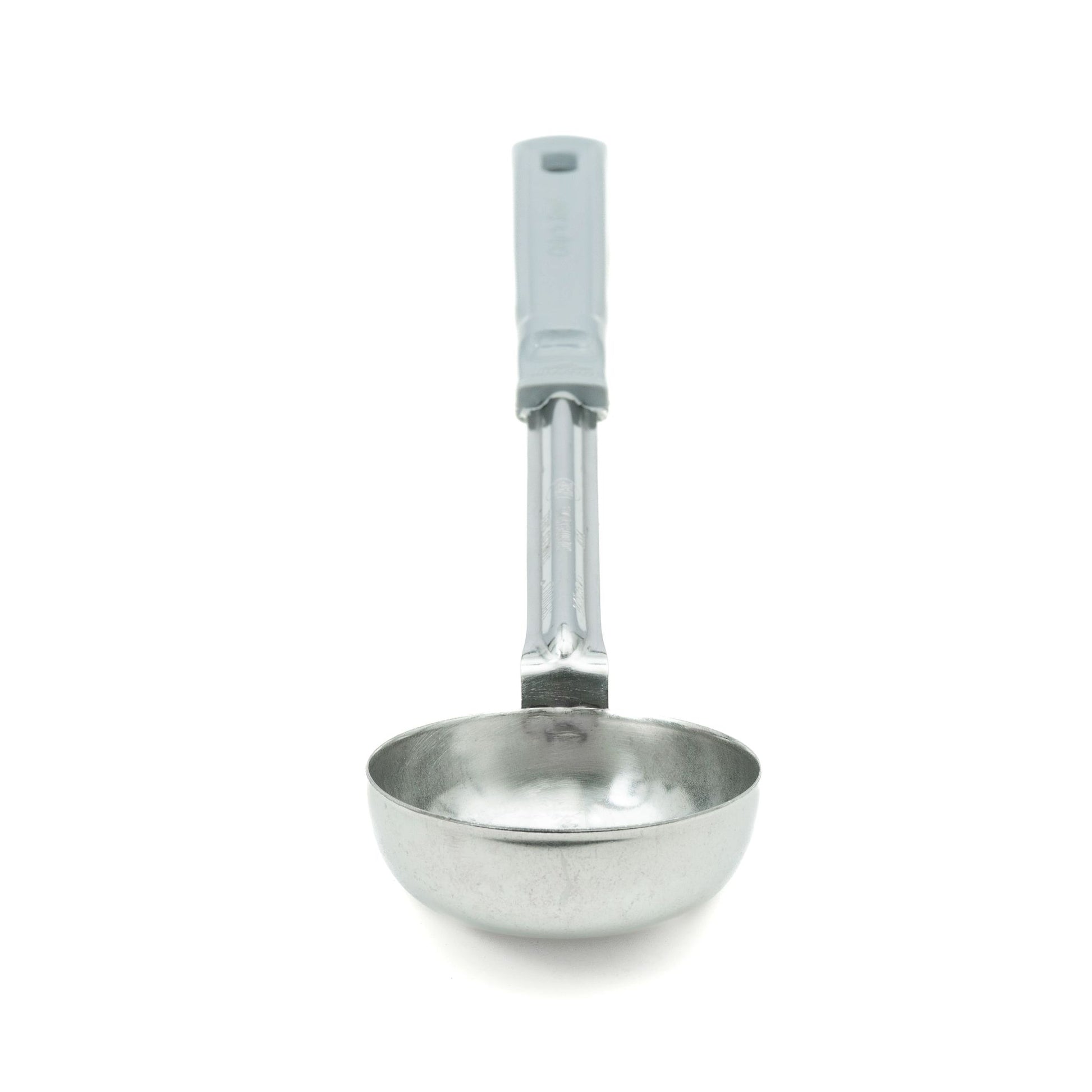 Vollrath Grip N Serve Round Solid Spoodle, Color Coded Handle, 4 oz, Grey - 62172