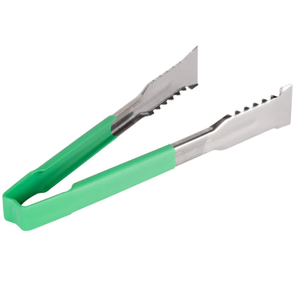Vollrath VersaGrip Kool Touch One-Piece Tongs, 9.5", Green, FINAL SALE - 4790970