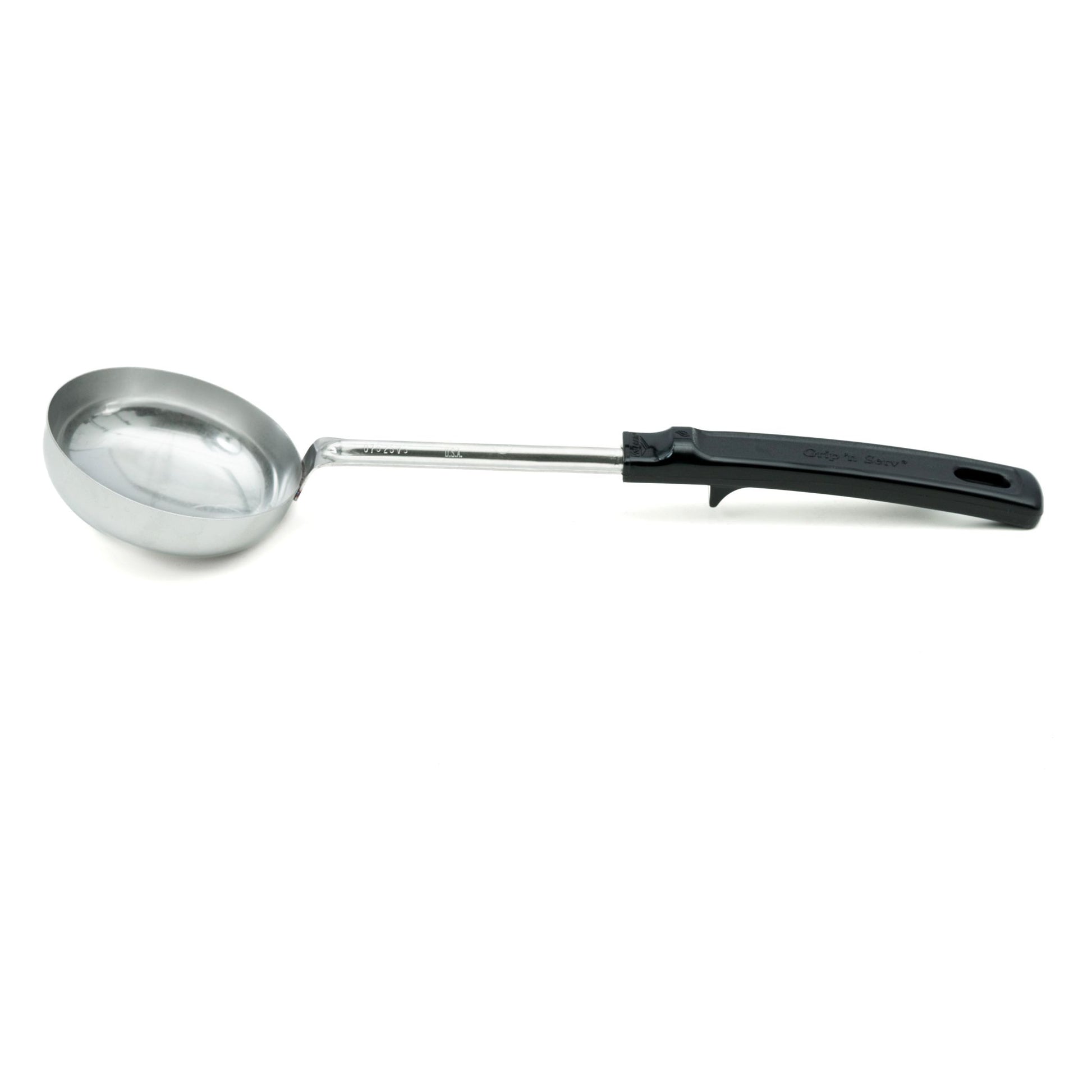 Vollrath Grip N Serve Solid Round Spoodle, 5 oz, Black Handle, FINAL SALE - 61174