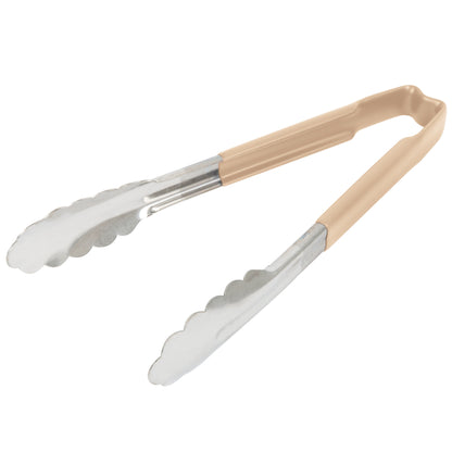 Vollrath Kool-Touch One-Piece Tongs, 9.5", Tan - 4780960