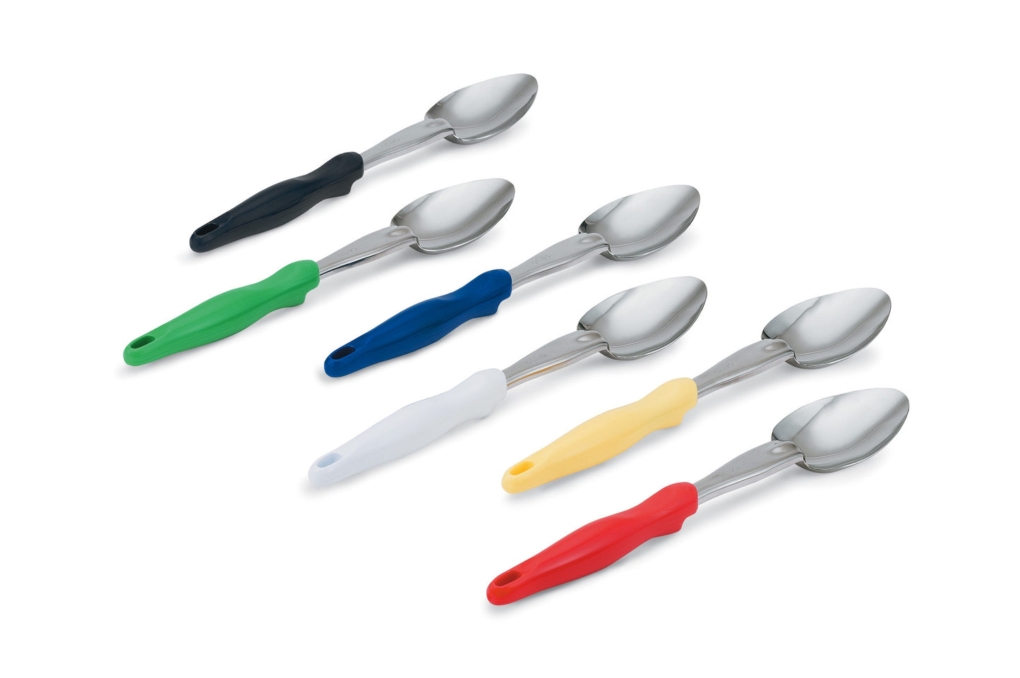 Vollrath Ergo Grip Solid Basting Spoon, Stainless/Nylon Handle, Yellow - 6414050
