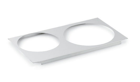 Vollrath Full Size Two Opening Adapter Plate for 1 x 7 Qt & 1 x 11 Qt Round Inserts - 72227