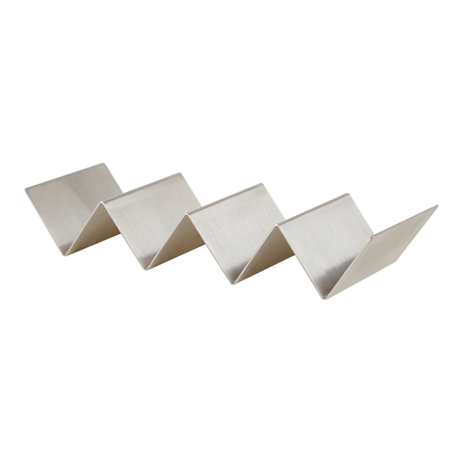 Winco Taco Holder, Brushed Stainless Steel, 11" - TCHS-34