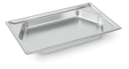 Vollrath Super Pan Full Size Hexagon Shape Food Pan, 2.5" Deep, 22 Gauge Stainless Steel - 3101220