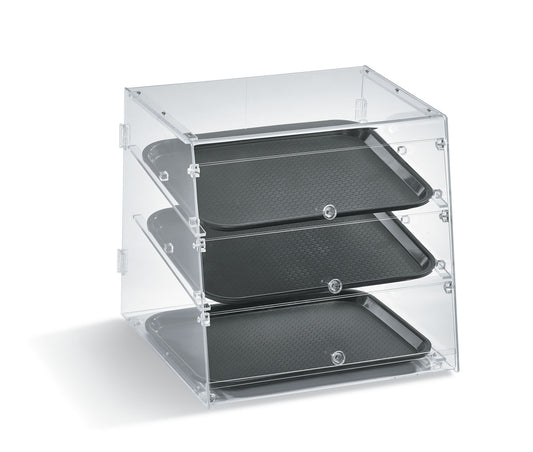 Vollrath Knock Down Bakery Case, 3 Shelf, Front and Rear Doors, Acrylic - KDC1418-3-06