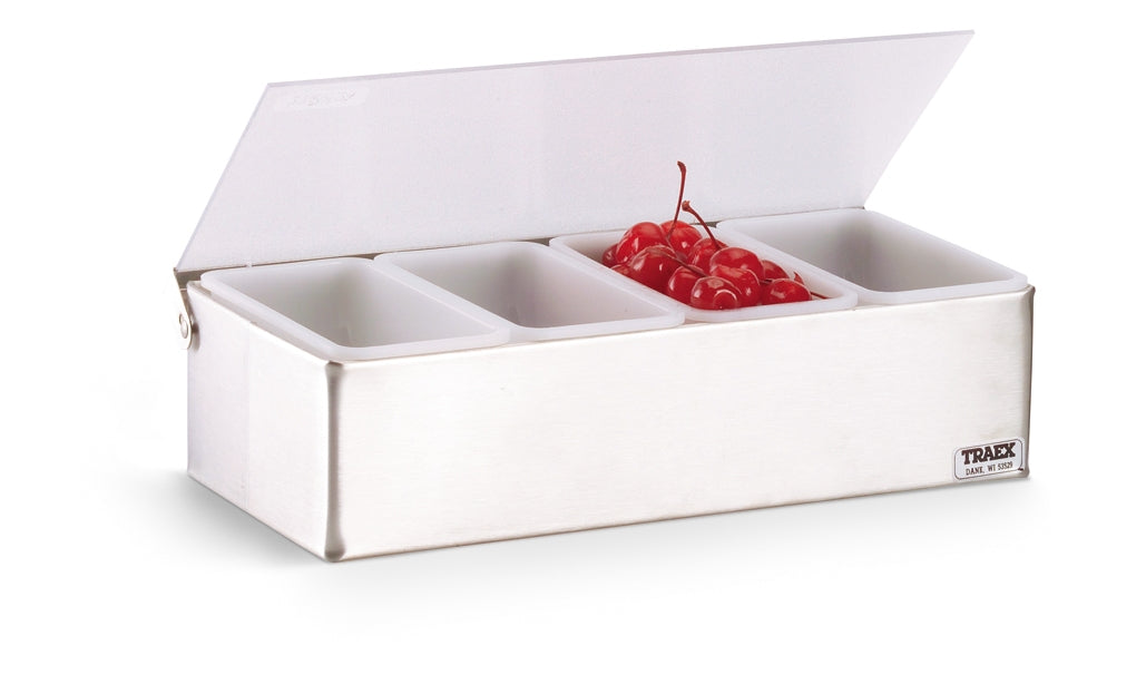 Vollrath Condiment Server, 6 Compartment, Stainless Steel - 4702