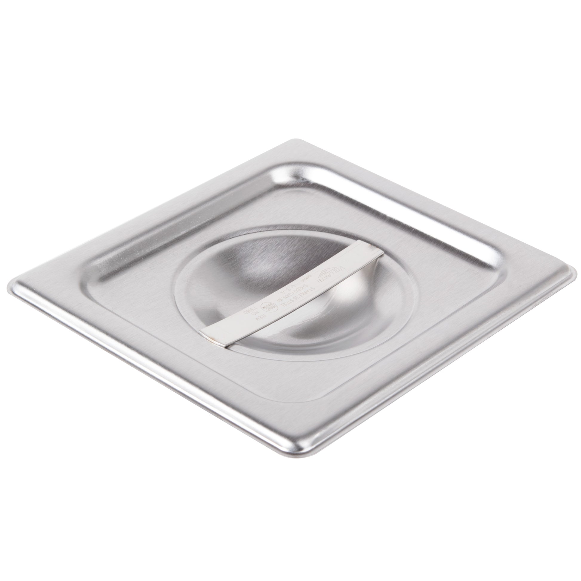 Vollrath Super Pan V Solid Food Pan Cover, 1/6 Size, 22 Gauge Stainless Steel - 75160