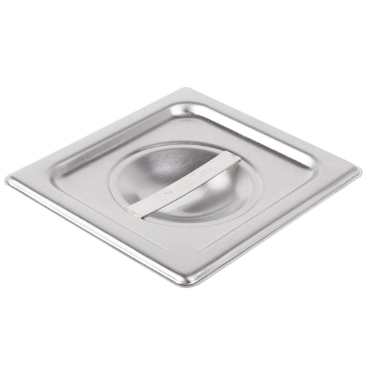 Vollrath Super Pan V Solid Food Pan Cover, 1/6 Size, 22 Gauge Stainless Steel - 75160