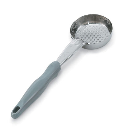 Vollrath Heavy-Duty Color Coded Round Perforated Spoodle, 4 oz, Grey - 6432445