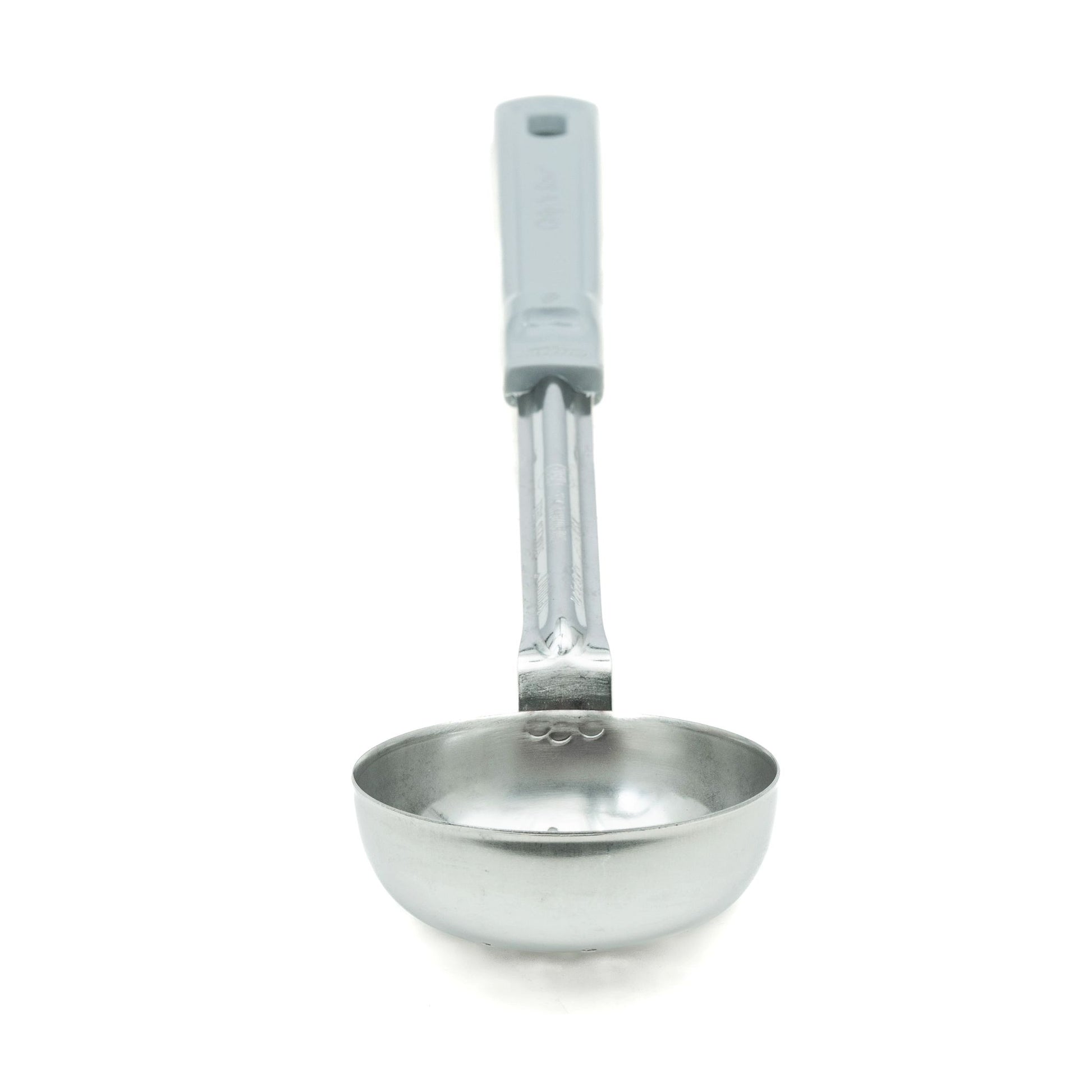 Vollrath Grip N Serve Round Perforated Spoodle, Color Coded Handle, 4 oz, Grey - 62170