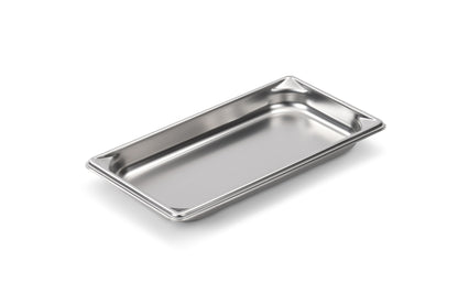 Vollrath Super Pan V 1/3 Size Food Pan, 1.25" Deep, 22 Gauge, Stainless Steel - 30312