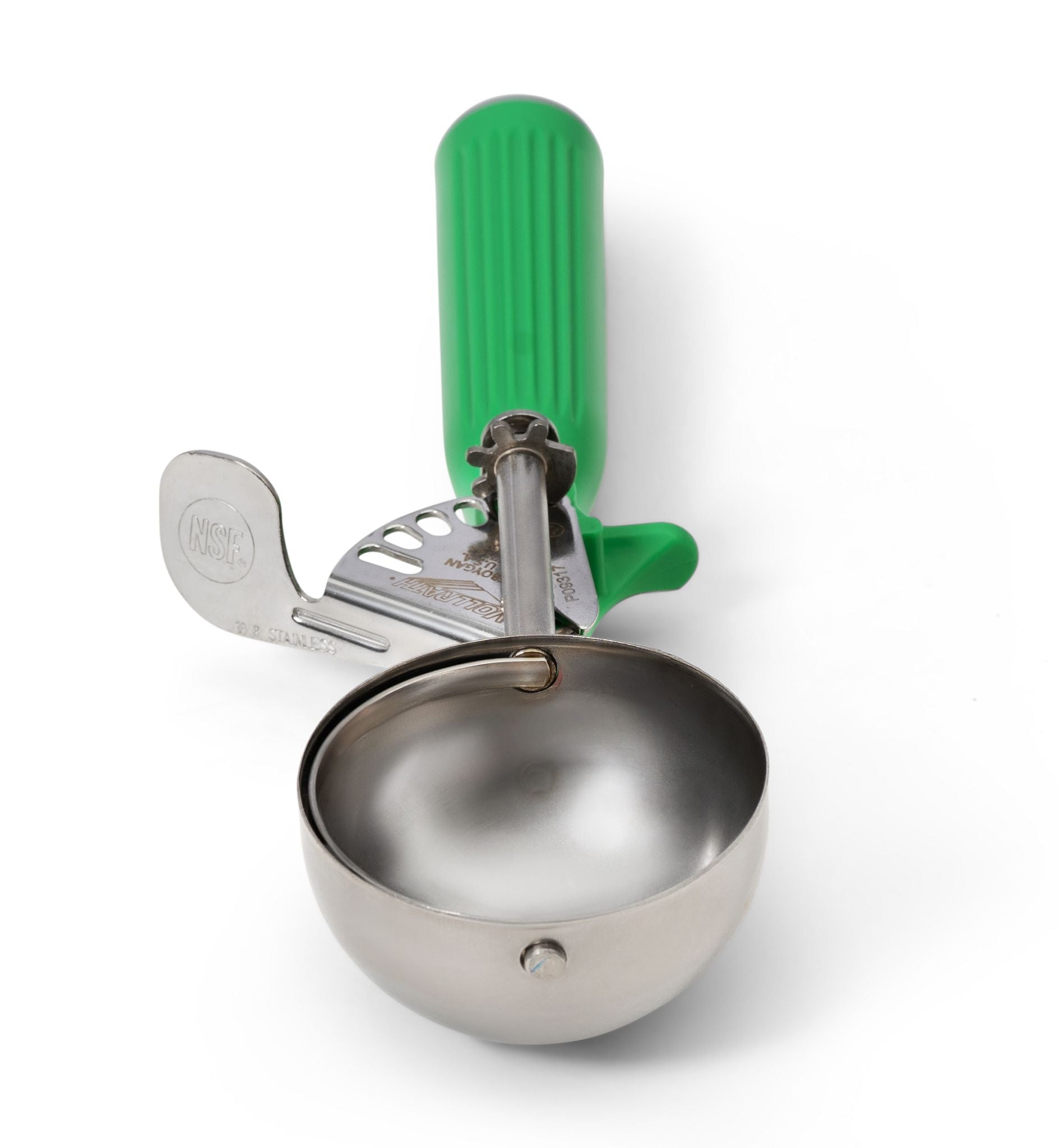 Vollrath Color-Coded One-Piece Thumb Press Disher, 2 2/3 oz - 47142