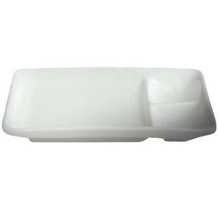 Cameo | Square 8"x5" Divided Rectangle Dish (1DZ) - ChefEquipment.com