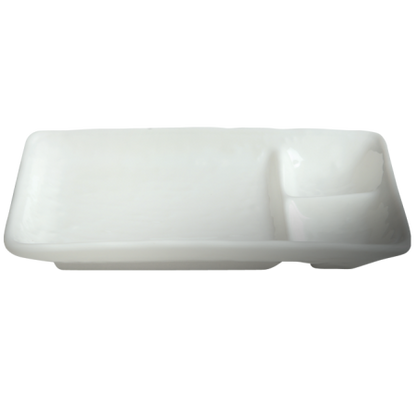 Cameo | Square 8"x5" Divided Rectangle Dish (1DZ) - ChefEquipment.com