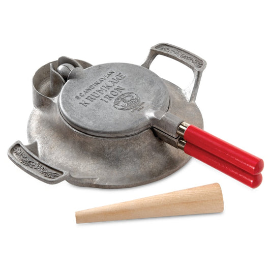 Nordic Ware | Norwegian Krumkake / Pizzelle Iron with Rolling Cone