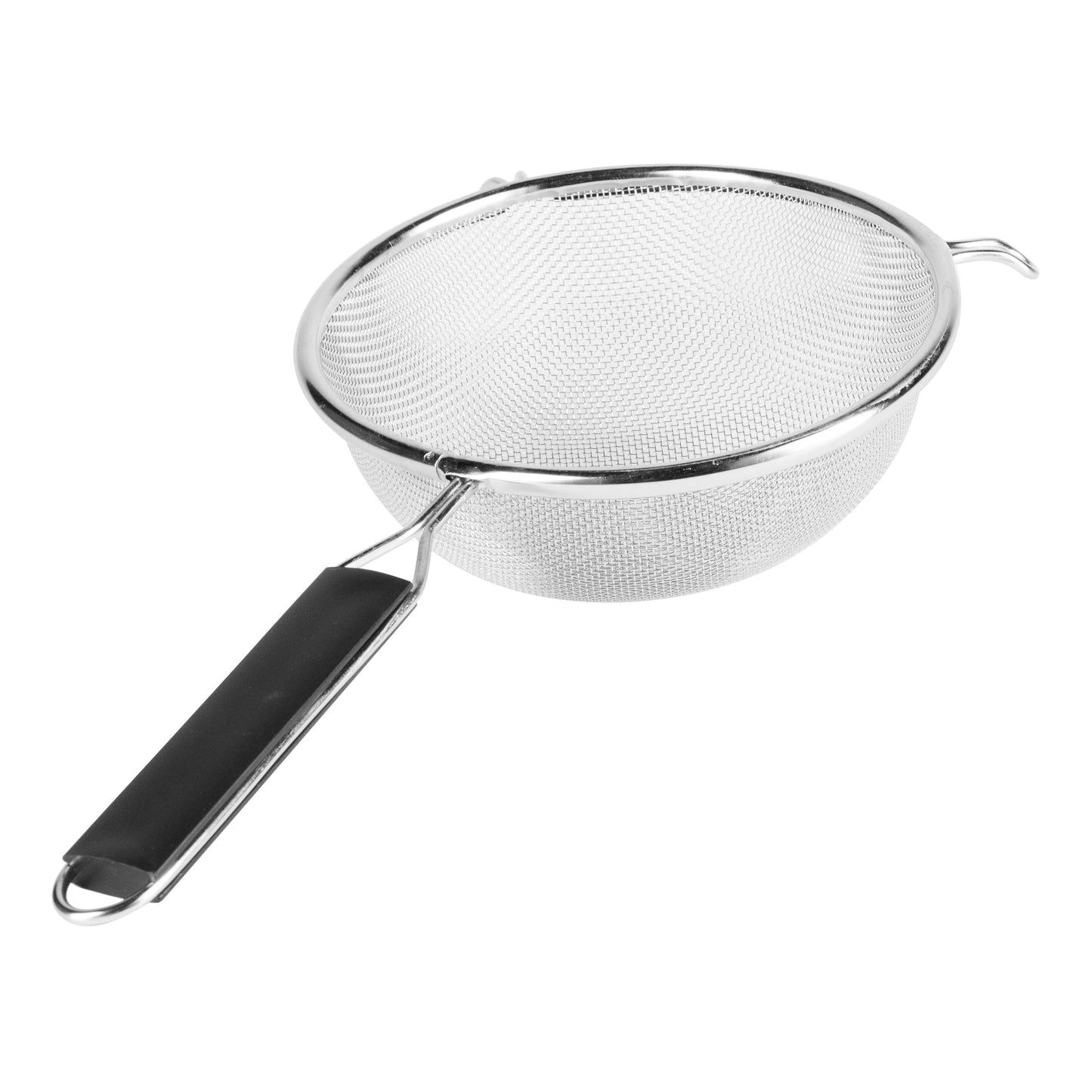 Browne | Single Mesh Fine Strainer, 8", Stainless Steel w Plastic Handle