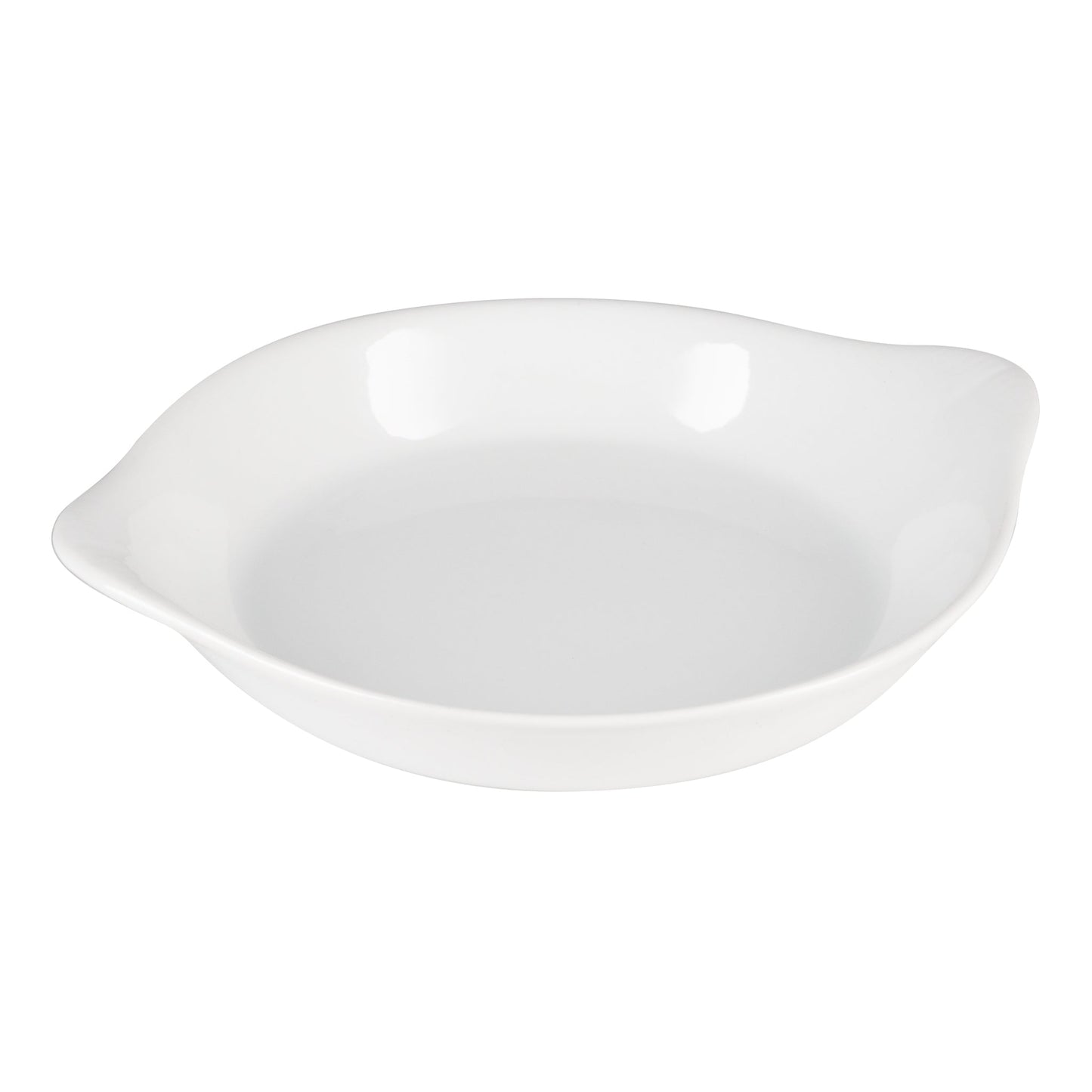 Browne | Round Au Gratin Dish, 10 oz, Porcelain, White