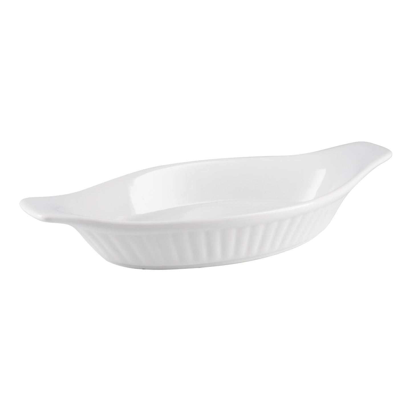 Browne | Ribbed Lasagna Baker, 8 oz, White