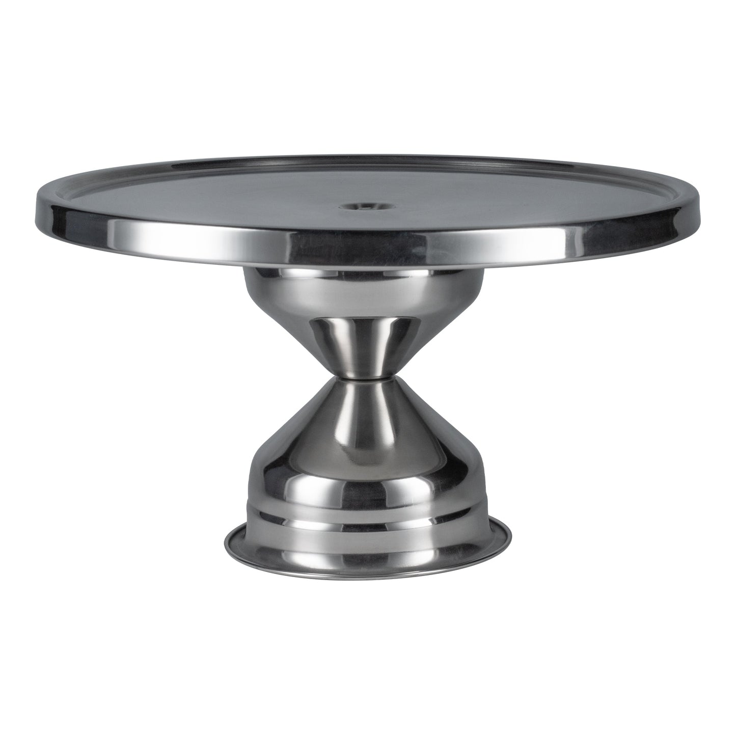 Browne | Cake Stand, 12" D x 7" H, Stainless Steel