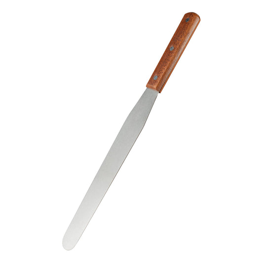 Browne | Icing / Straight Spatula, 4.5", Wood Handle