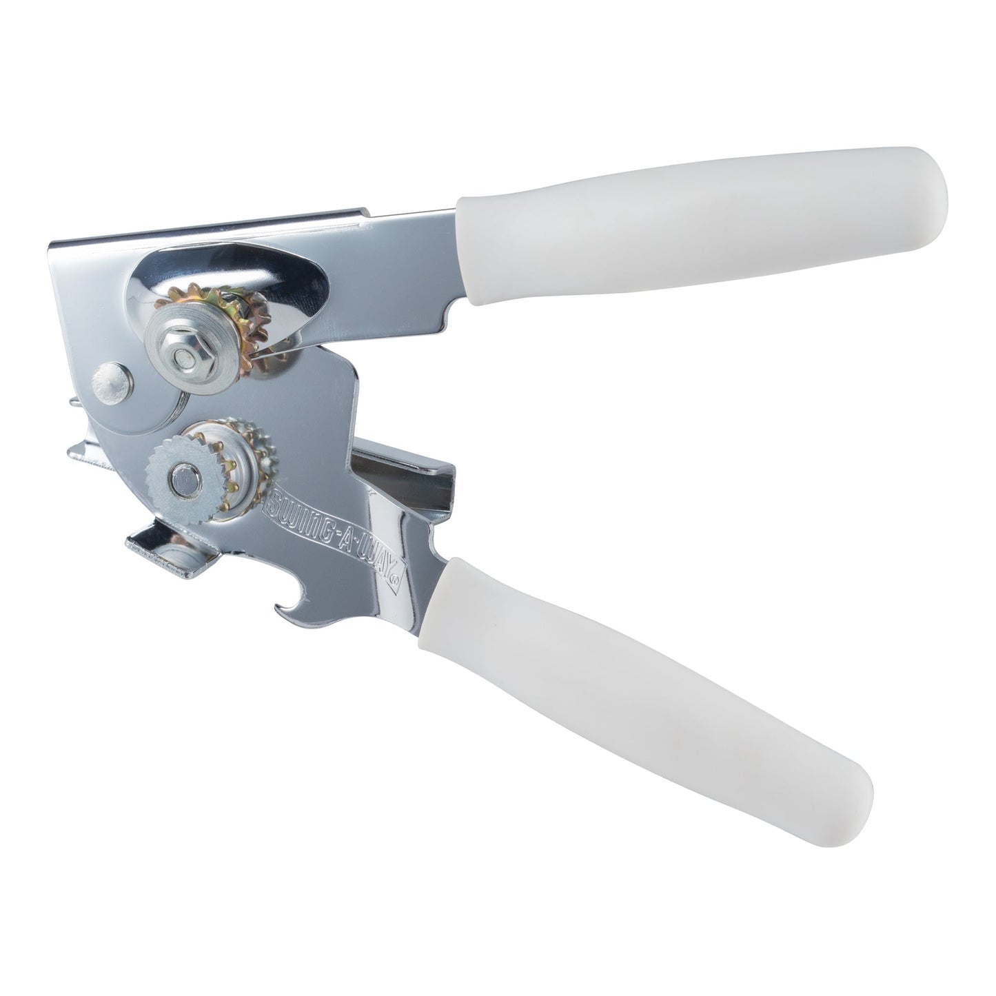 Browne | Can Opener, Swing-A-Way Portable, White Handle